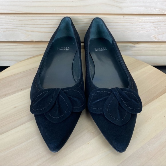 Stuart Weitzman 9.5 US Slip-on Flats Classic Suede Shoes Loafers Career Office - Picture 2 of 10
